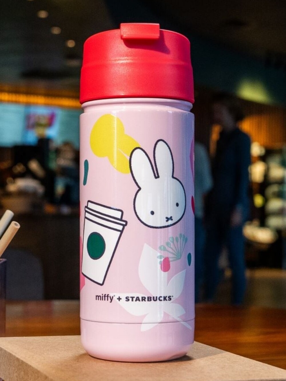 NWT, Starbucks x Miffy Stainless Steel Tumbler, Pink, 18 oz